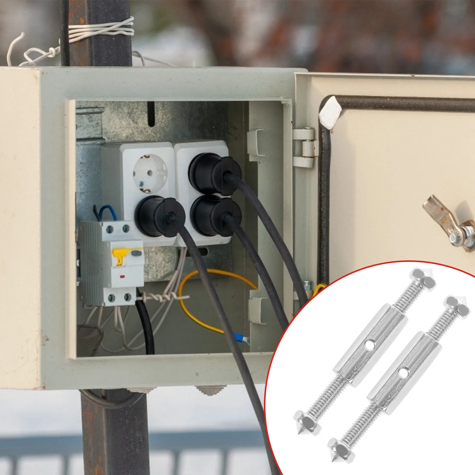 10Pcs Dark Repair Tool Junction Box Repair Device 86MM Adjustable Electrical Support Rod Loose Socket Wall Plate