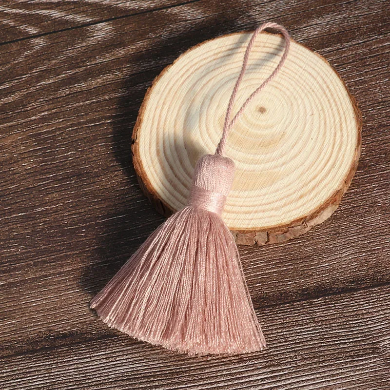 2/5Pcs Tassel Bookmarks pendant Charms Crafts Pure cotton Tassels Brush For DIY Jewelry Making Accessories Embellish curtain