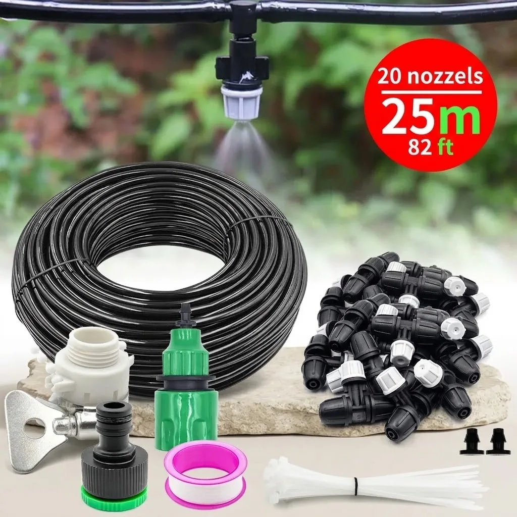 High Pressure Outdoor Misting Cooling System Mist Sprinkler Nozzle Plant Irrigation Water Mister Nozzles Set For Greenhouse
