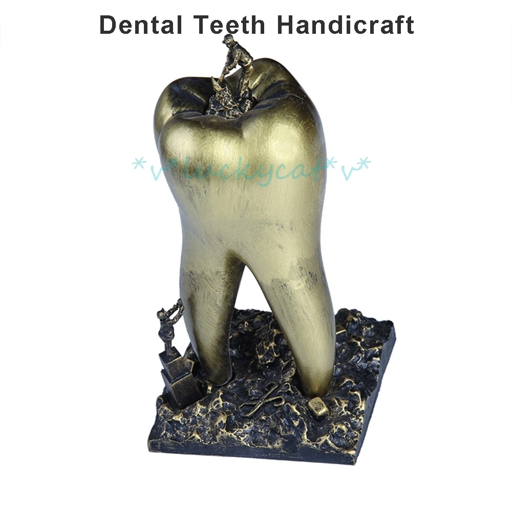 new 1pcs Dentist Gift Resin Crafts Toys Teeth Handicraft Dental Clinic Decoration Articles Creative Sculpture dental gift