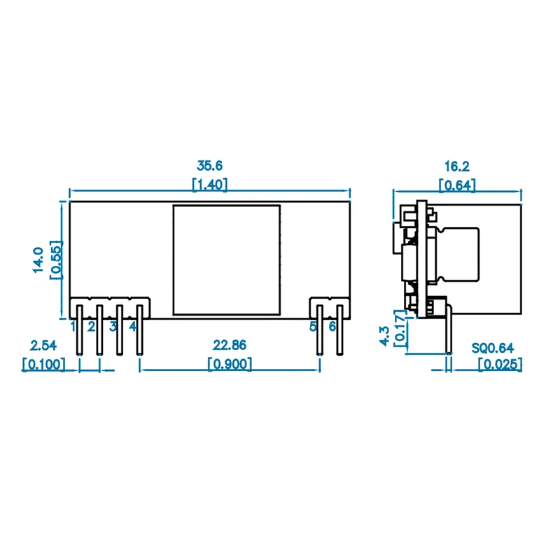 L67A Pro DP1435 POE Module 5V 2.4A IEEE802.3Af Without Capacitance Supports 100M 1000M POE Module