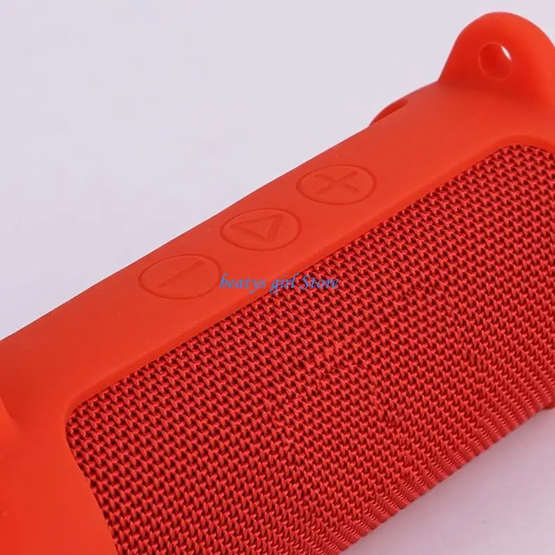 

C7AB Portable Silicone Shell Skin for Flip 7 Speaker Case with Carabiner Strap