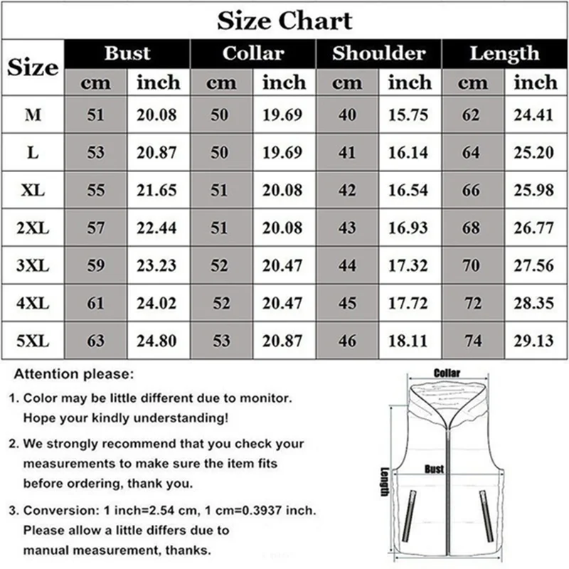 Men\'s Custom Your Logo Zipper Warm Vest Casual Sports Stand Collar Sleeveless Jacket Winter Down Vest