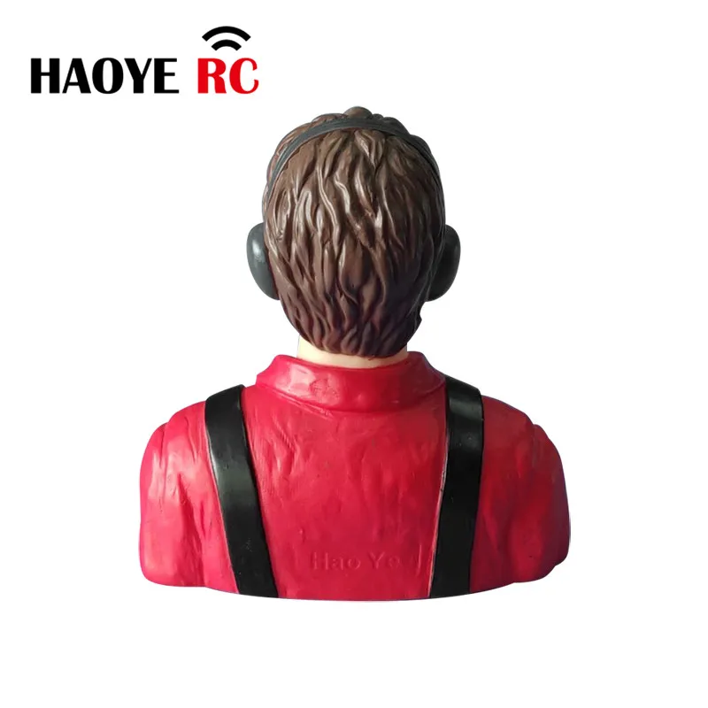 Haoye-figuras de pilotos a escala 1/6, modelo de juguete para Avión RC, accesorios de Hobby, Color rojo, 1 unidad