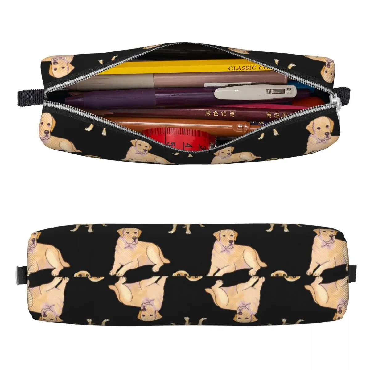 Labrador Retriever Pattern Pencil Cases Large Capacity Pen Bags Pen Box For Boys Girls Stationery Pencil Pouch Cosmetic bag