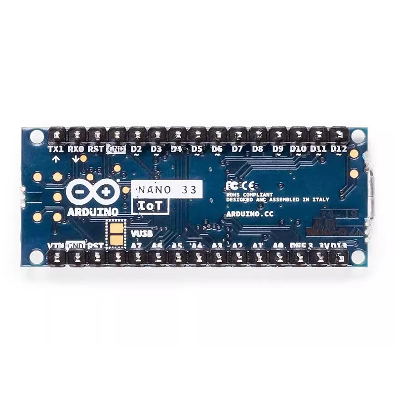 The spot Arduino Nano 33 IoT ABX00032 uses the ATSAMD21G18A avr mcu development board