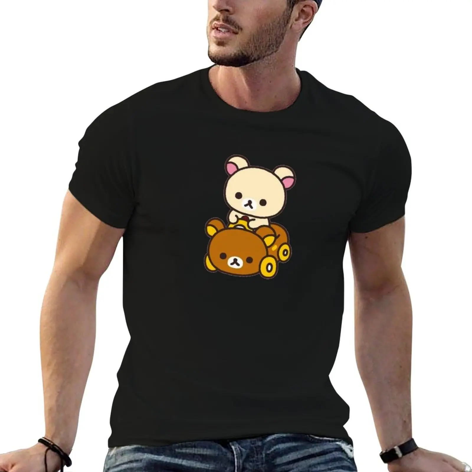korilakkuma driving a Rilakkuma car T-Shirt Labor Work Casual T-Shirt
