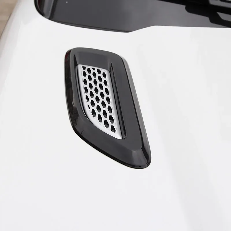 

For Land Rover Range Rover Evoque Vogue Freelander 2 Discovery Sport LR4 ABS Engine Outlet Cover Trim Sticker Car Accessories