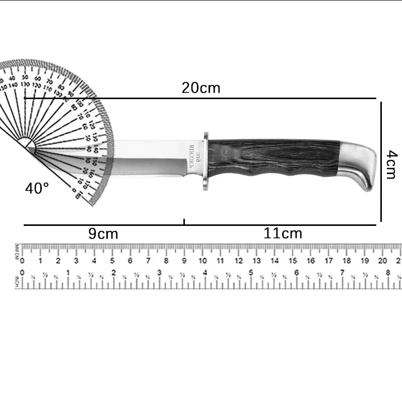 Hand-forged boning knife, wooden handle, sharp fruit knife, high hardness steel fruit knife, kitchen knife