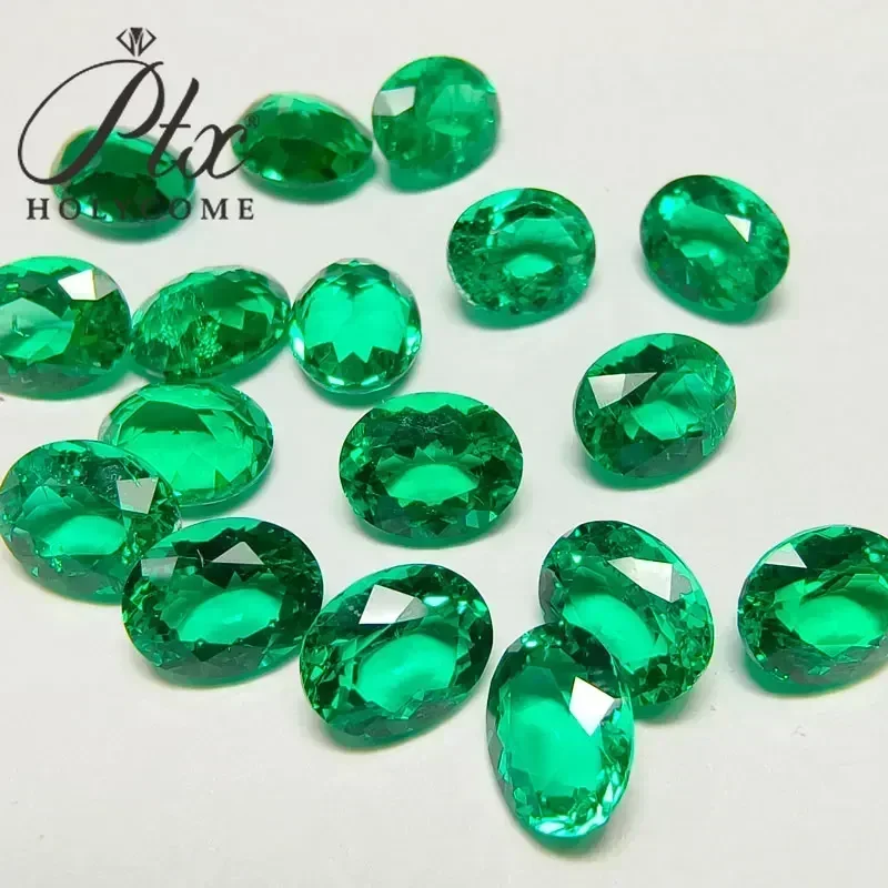 

Wholesale Lab Grown Columbia Emerald Oval Shape Gemstones VVS1 For Jewelry Pendant Making Material Selectable AGL Certificate