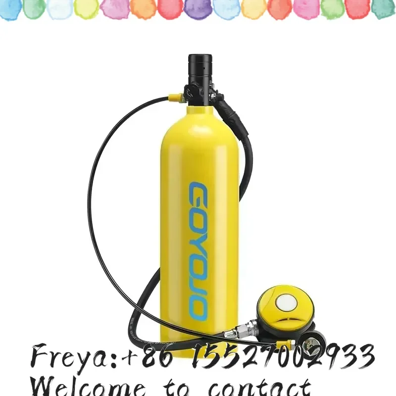 Scuba Diving Tank Portable 2L Diving Tube for Underwater Exploration Emergency Rescue Work 3 Inflatable Ways