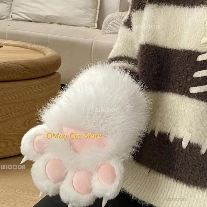 Furry Paw Gloves Cosplay Costumes Cat Sheep Claw Rabbit Fursuit Animal Claw Cute Furry Animal Cosplay Prop Claw Cat Claw Glove