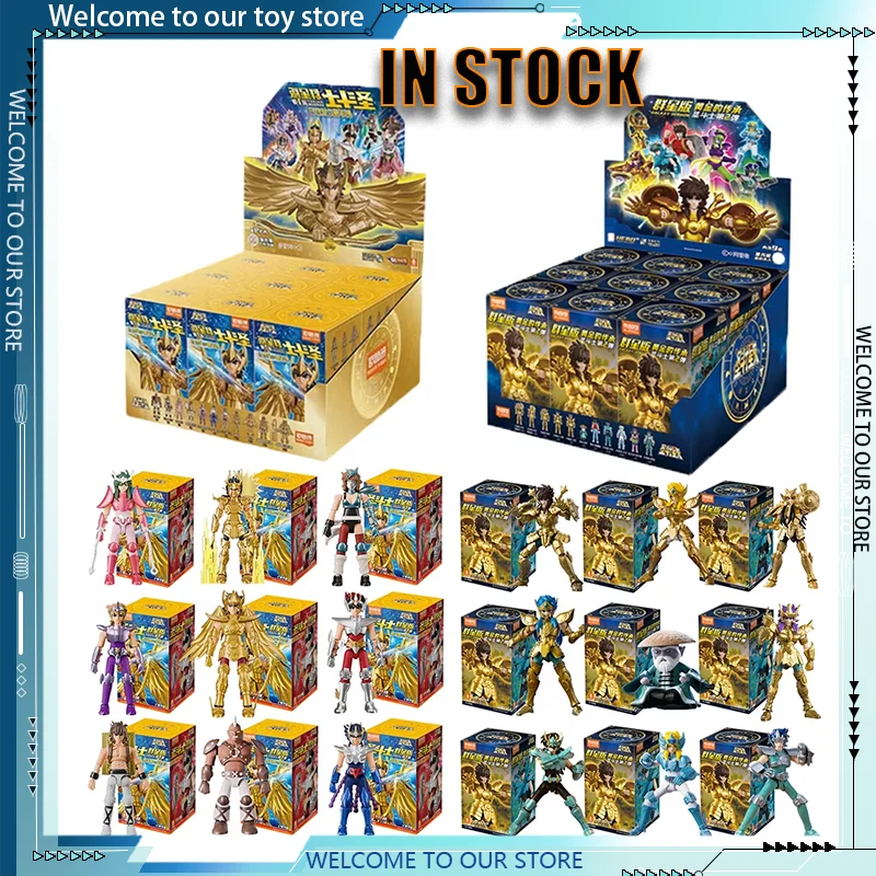 Blokees Saint Seiya Galaxy Versión V1V2 Figuras de Acción de Sagitario Shiryu, Hyoga, Shaina, Acuario Shura, Ikki, Shun, Camus, Dohko, Milo