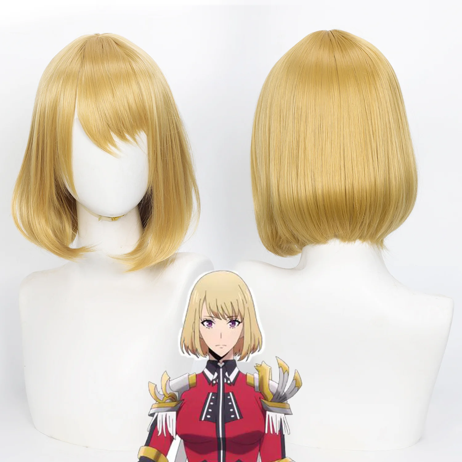 

Парик для косплея Ча Хэ-ин, синтетический парик для аниме, блонд, для ролевых игр, парик-каре с шапочкой для парика