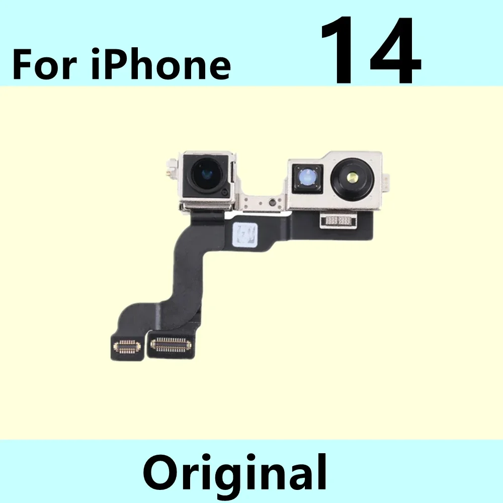 

Front Camera For iPhone 13 13mini 14 15 15pro max Front-facing Camera Main Lens Flex Cable Camera For iPhone 14pro 14plus 15pro