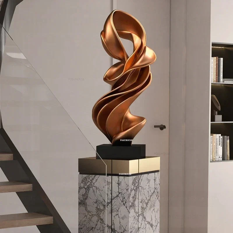 Creative Abstract Sculptures Ornament Designer Crafts Statue Villa Corridor Entrance Fiberglass Art Decoration Europe Home Decor