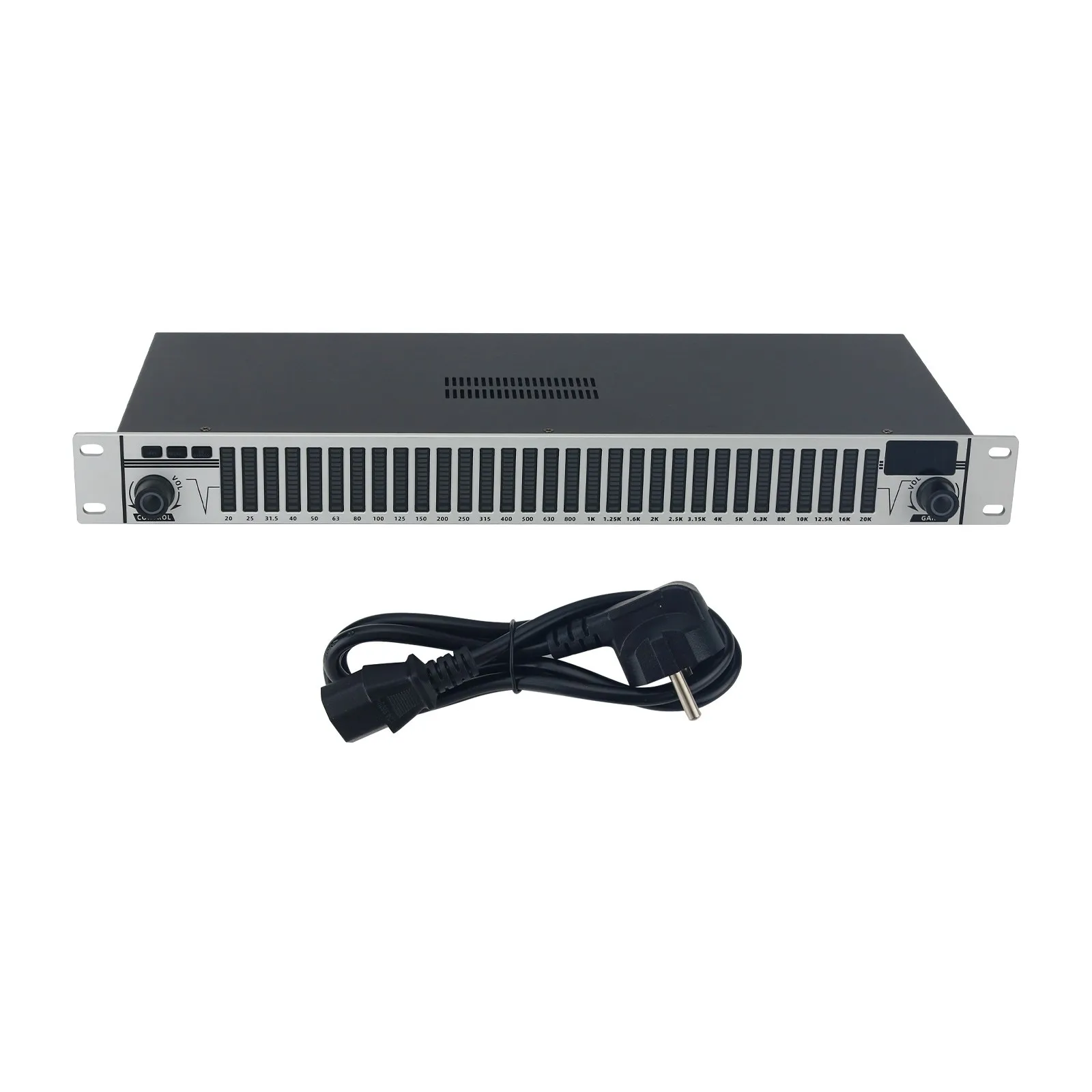 

EQ-A31 Professional 31 Band Equalizer Digital Equalizer (Silver) for Stage Home Karaoke Studio Uses