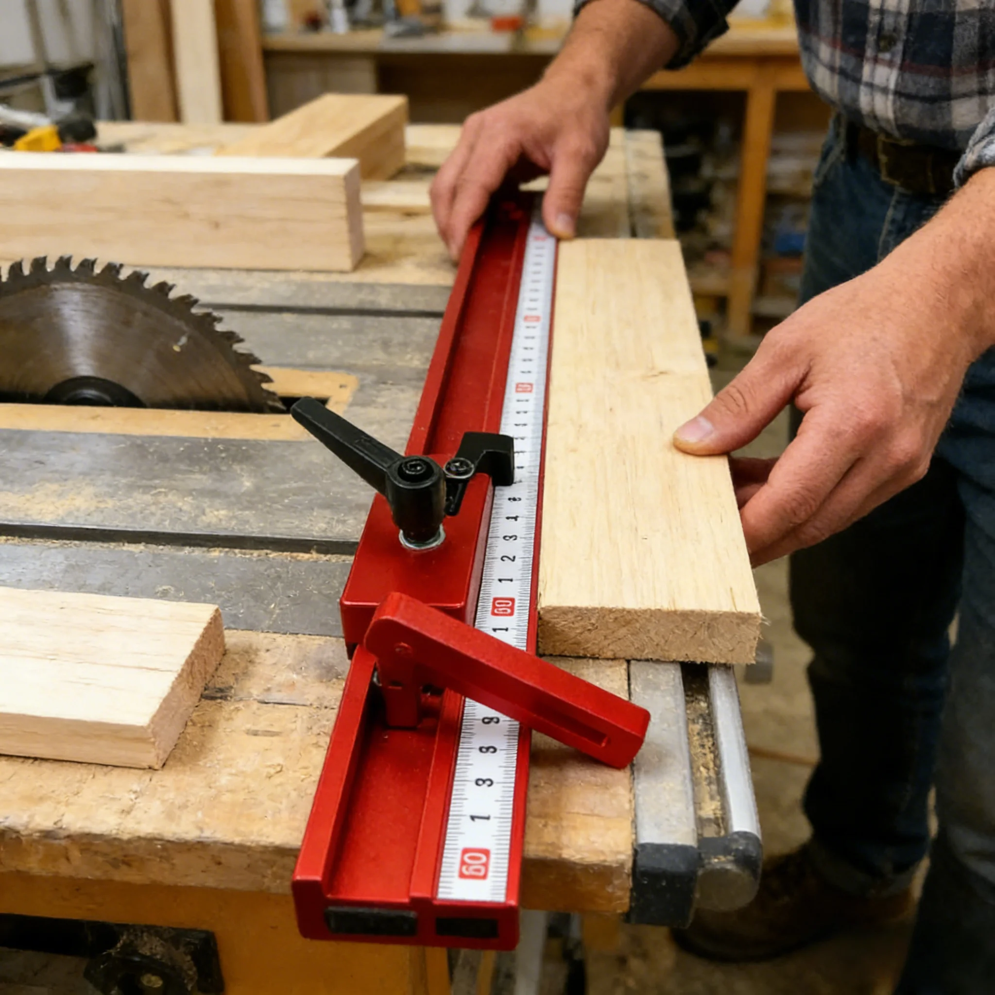 Type-30 Miter Track Stop – Aluminum T-Track Clamp For Woodworking Positioning & Fixing