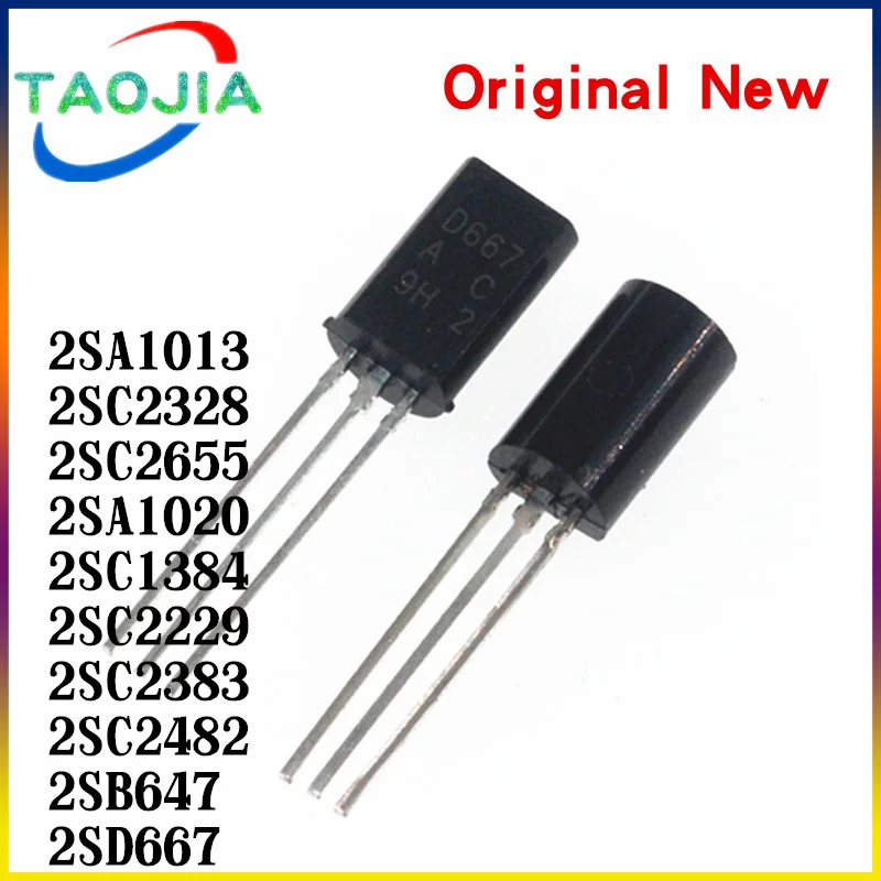 50PCS 2SA1013 TO-92L A1013 TO-92 2SA1020 2SC2328 2SC2655 2SC1384 2SC2229 2SC2383 2SC2482 2SB647 2SD667 A1020 C2328A C2655 C2383