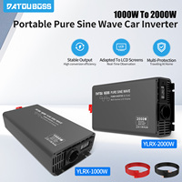 DATOUBOSS Pure Sine Wave Inverter 2000W DC 12V 24V 36V 48V 60V 72V to AC 220V 240V Ship Car RV Modified Vehicle Inverter