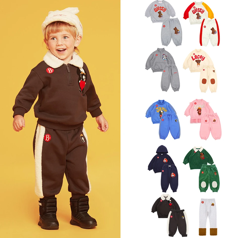 

2024 Winter Clothes Sets Bebe Korean Kids Clothes Sets Baby Boy Clothes Girl Clothes 베베 Girl Outfits 키즈옷 아동상의 Sets For Children