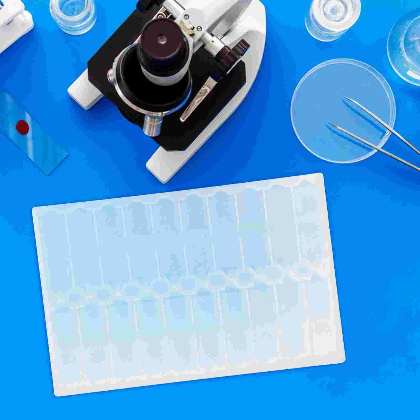 4 Pcs Slide Storage Plate Slides 20 Capacity Microscope Plastic Holder Electronic Tray Trays Child