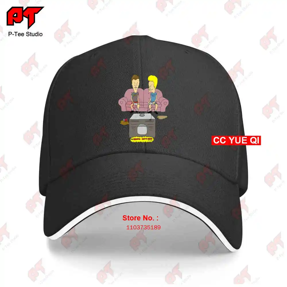 Beavis And Butthead Playing Games Couch Graphic Baseball Caps Truck Cap 8Y5R