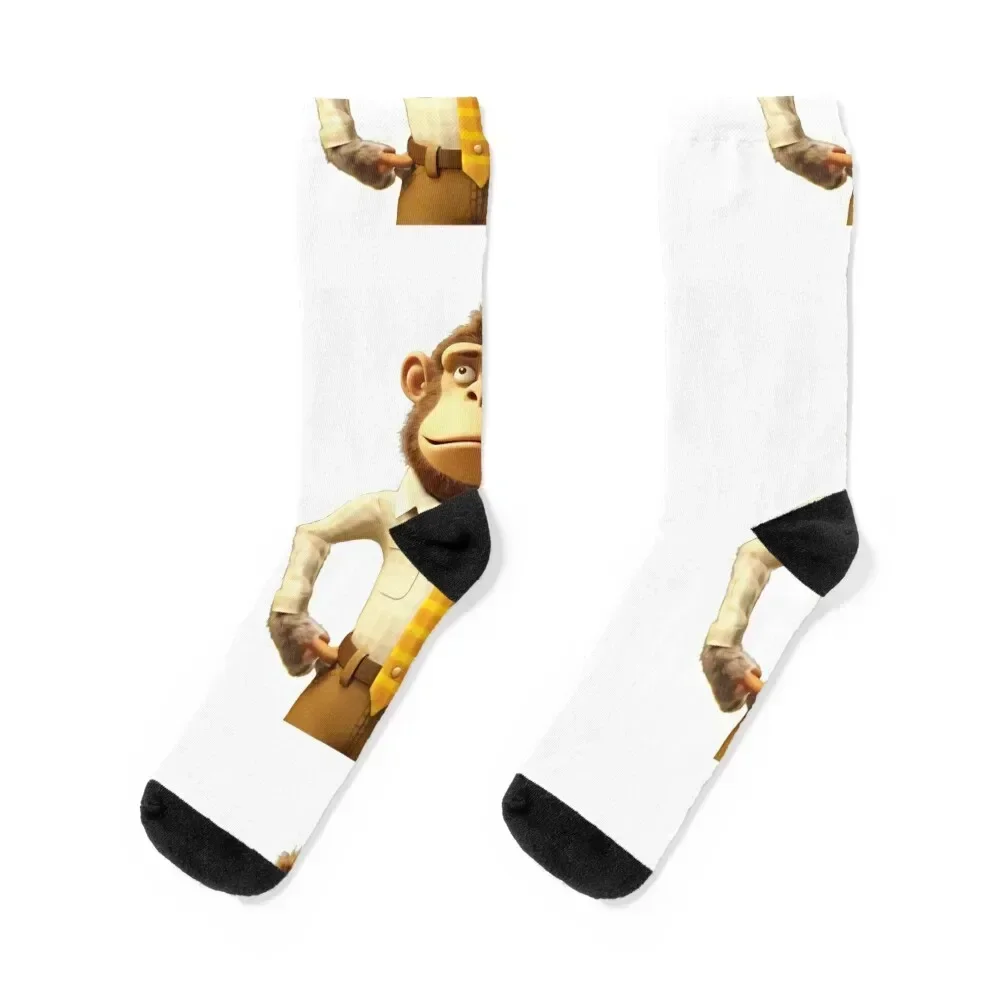 

The Wise Teacher Monkey Socks custom sports basketball warm winter Stockings man Socks Woman Men's