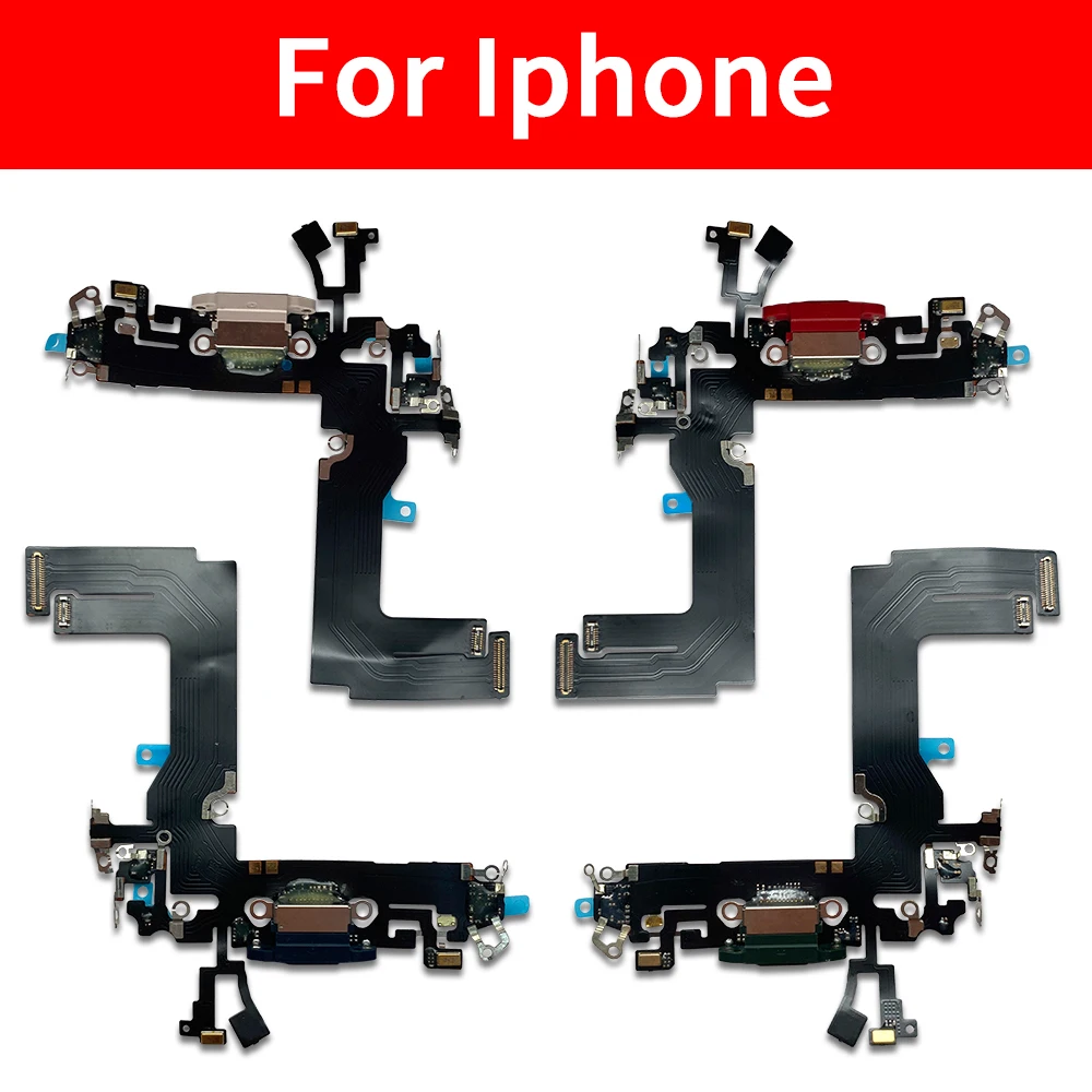 10Pcs USB Charger Port Dock Connector Charging Board Flex Cable For IPhone 13 Pro Max 13 mini