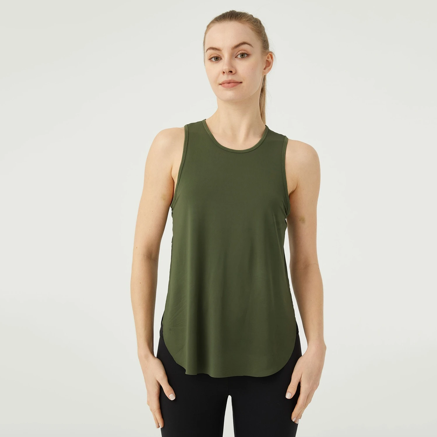 New Summer Sleeveless Yoga T-Shirt Women Loose Fitness Running Tank Top Breathable Quick Dry Gym Vest Female Workout Sport Shirt image 6