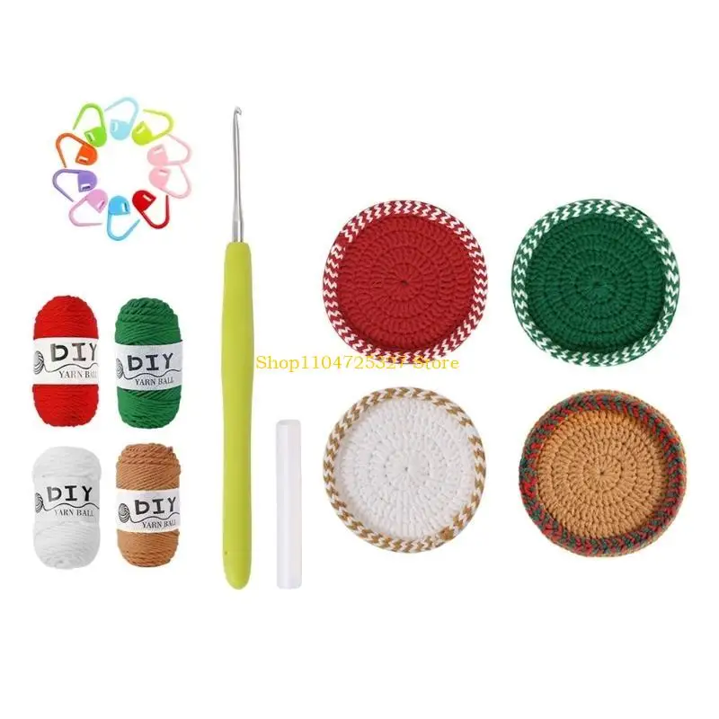 

D8KF Crochet Starter Kits Christmas Crochet Set Lovely Crochet Kits