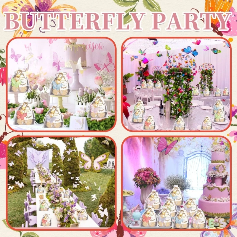 10 Pcs Butterfly Keyrings Pendant Keyholders Stylish Keychains Cartoon Animal Keychain Car Rings for Bag Decoration