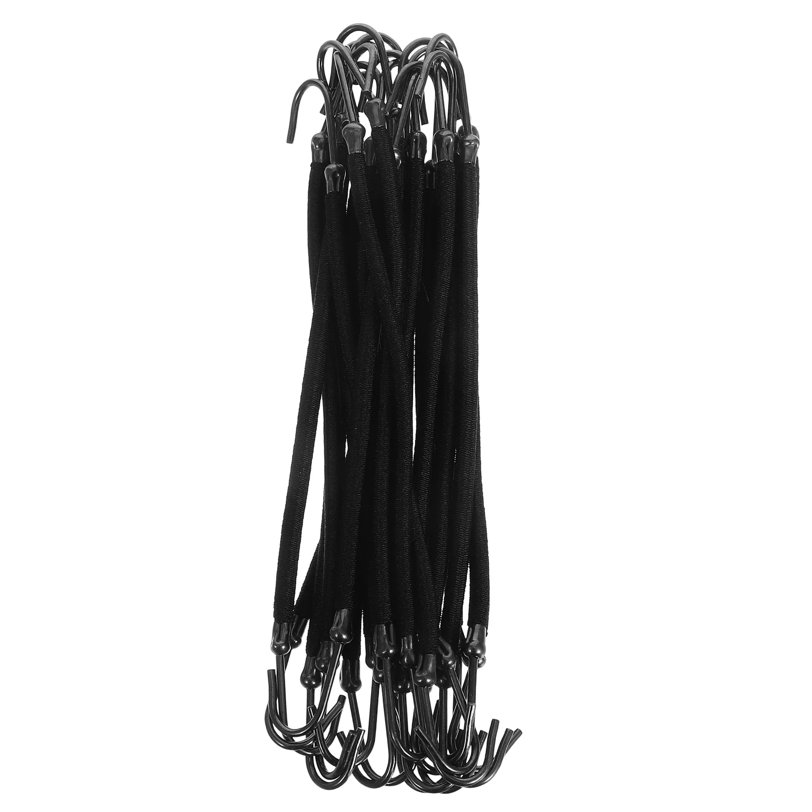 

20 шт., крючки для хвоста, инструмент для укладки волос, банджи-ленты для обертывания косичек, полуузлы, все типы волос, черные