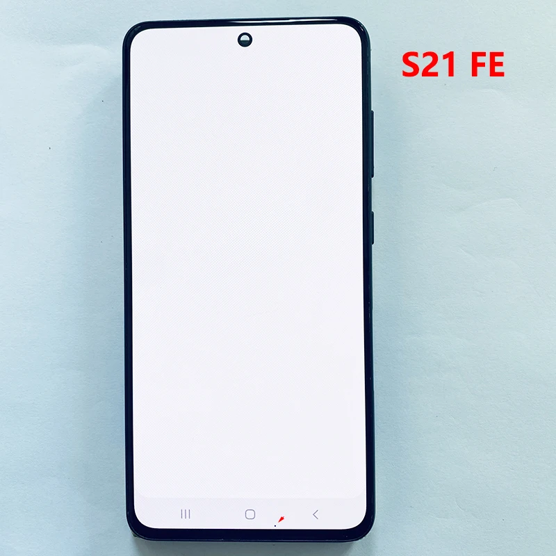 SUPER AMOLED S21FE LCD For Samsung S21 FE 5G G990/U G990B/DS G990E LCD Display Touch Screen With Frame Assembly With Defect