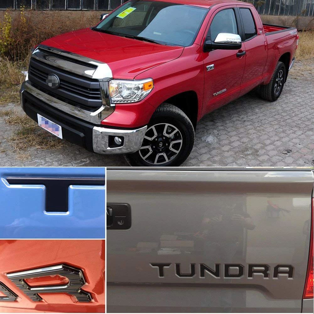 Applicable For Toyota TUNDRA Car Logo 3D Tailgate Letters TUNDRA Tail Box Large Label ABS Pickup Tail Box Sticker