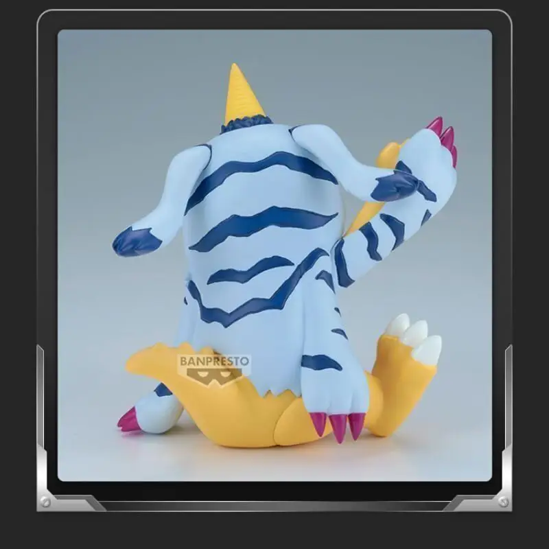 Genuíno bandai namco banpresto digimon aventura sofvimates gabumon kawaii anime figura modelo coletor ornamento brinquedo da criança presente