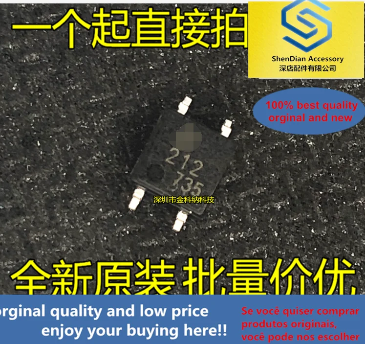 10pcs only orginal new AQY212SX silk screen 212 photocoupler optocoupler patch SOP4 can be straight shot