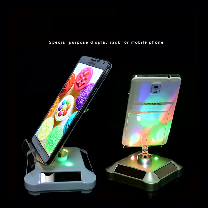 Solar rotating display stand mobile phone bracket real machine display stand mobile phone tray seat model support lighter rack