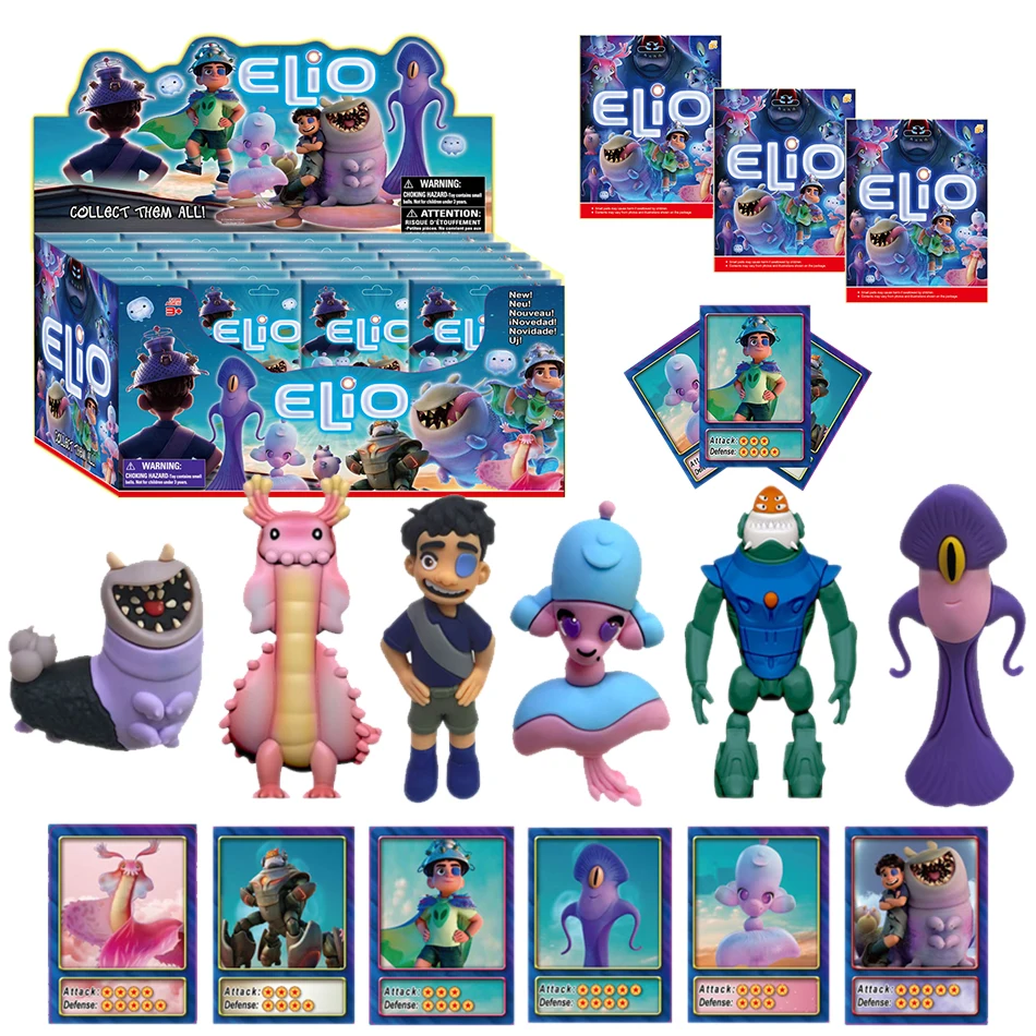 24 stücke Anime Elio Blind Box Figur Action Figur Kits PVC Modell Spielzeug Passenden karten Großhandel Karte Überraschung Tasche Geschenk
