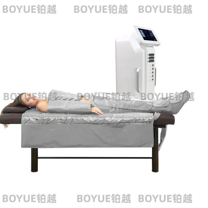 3 in 1 EMS Muscle Stimulator Far Infrared Lymphatic Drainage Device Anterior Body Toning Machine with AU US Plug Adapter