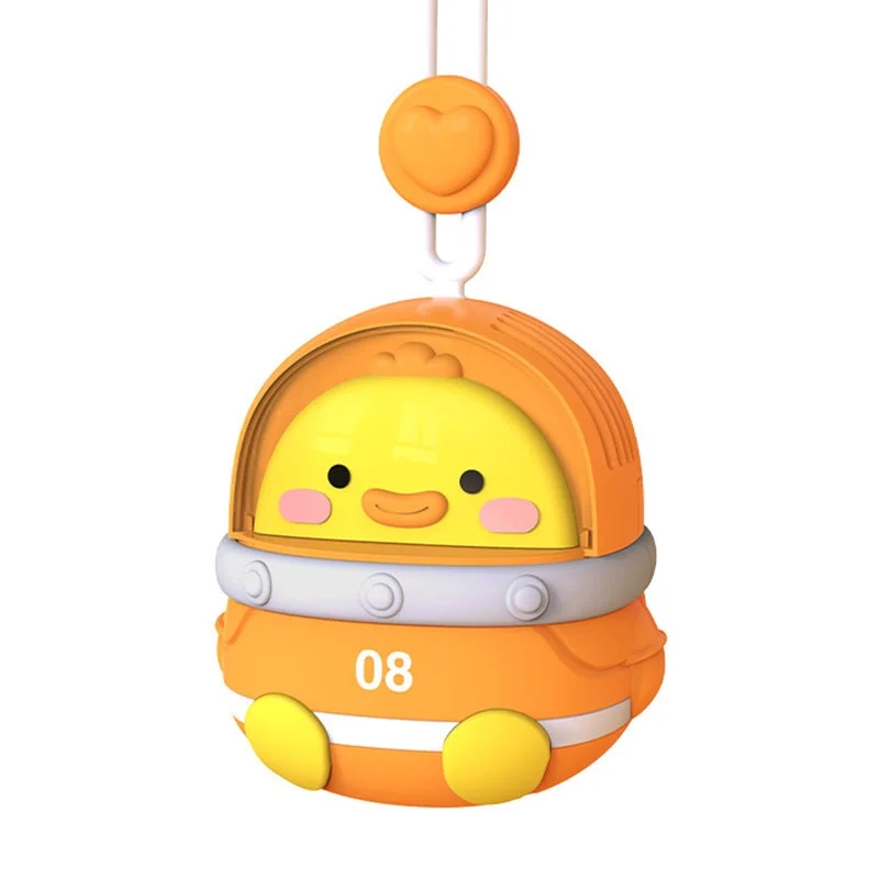 

Neck Hanging Fan USB Handheld Rechargeable Cartoon Cute Lovely Animal 3 Gear Electric Small Fan