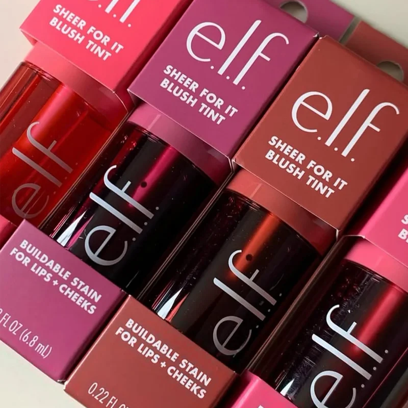Elf New Sheer for It Blush Tint Dual-use Liquid Blush Lip Gloss Sheer Tone Smooth Texture Nice Glow for Lip Cheek Daily Makeup