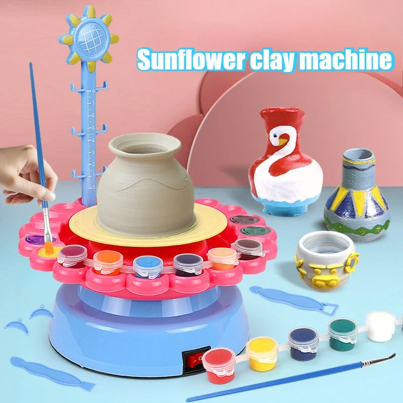 Children's Handmade Toys Electric Ceramic Machine Handmade Production Painted Clay Soft Clay Making Machine Creative Cultivation