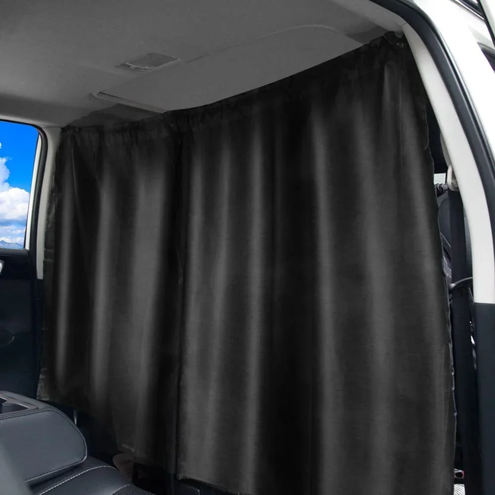 2PCS/set Car Sunshade Privacy Curtain Taxi Car Universal Rear Partition Protection Curtain Business Car Interior Supplies