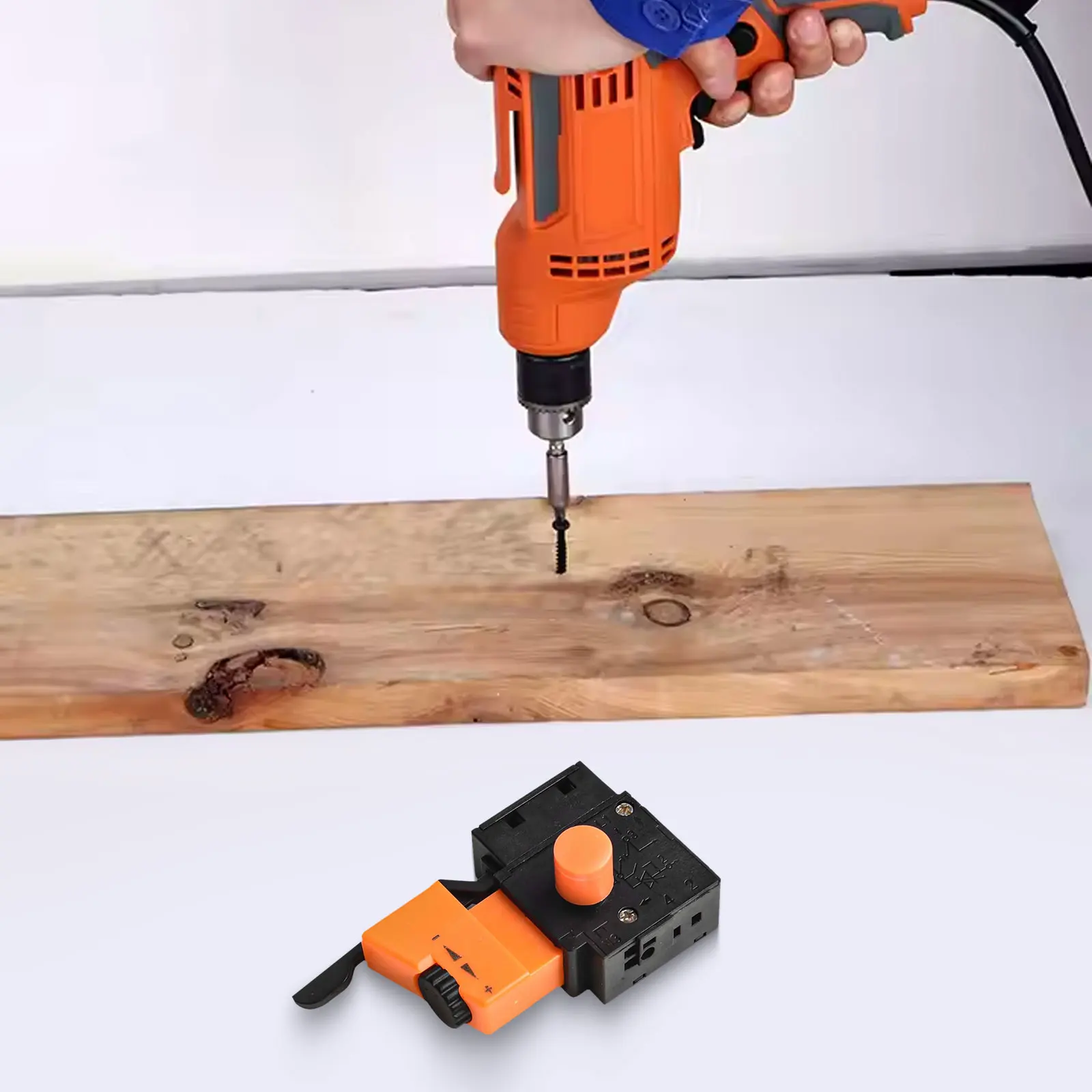 Adjustable Trigger Switch FA2/61BEK For Electric Drill Power Tool Replacement Part AC 250V 6A Forward Reverse Control
