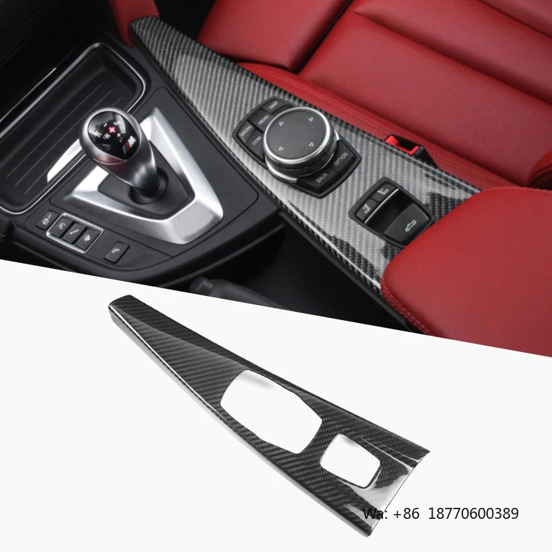 Shasha Carbon Fiber Multimedia Panel Sticker Car Accessories Decoration Factory Price for BMW F33 Convertible F83 M4