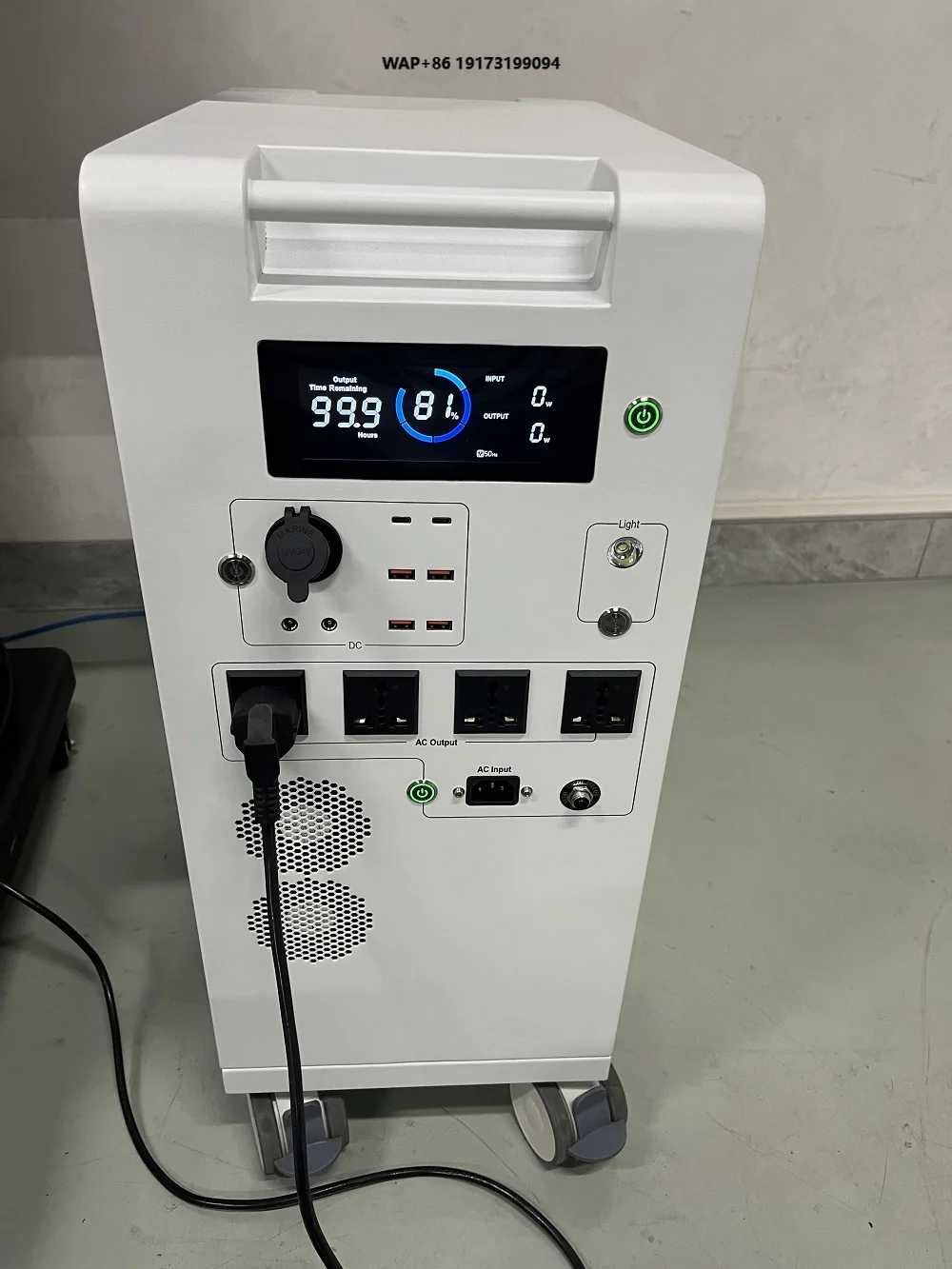 Mobile Energy Storage Generator Power Station All-In-One 48V 51.2V 280Ah 14.3KWH LiFePO4 Battery IP65 CAN Inverter 6.2KW