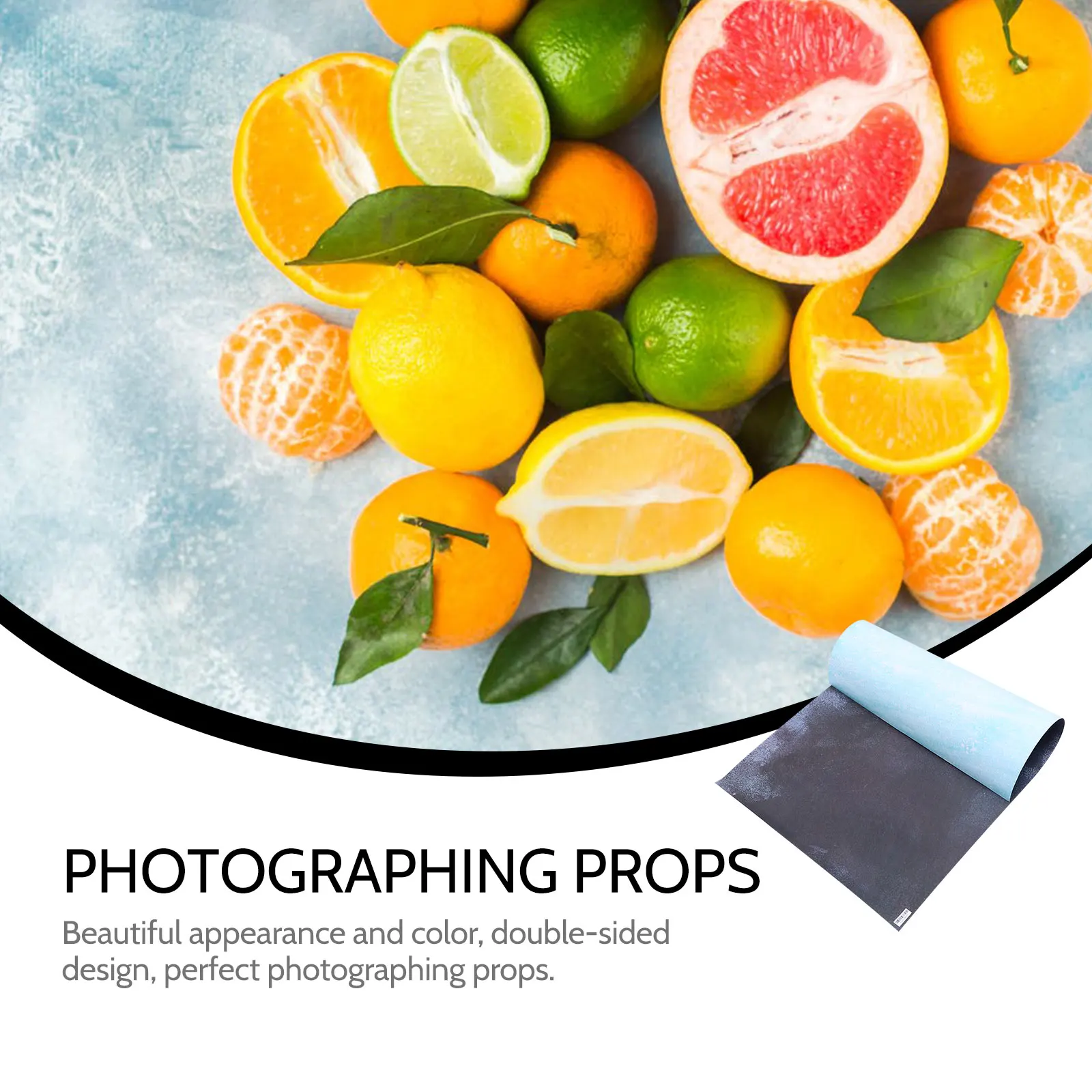 

Background Paper Props Double-sided Backdrop Simple Photography Decor Coated