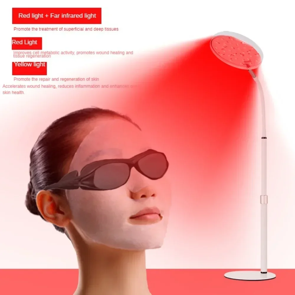 Red Light Therapy Lamp for Phototherapy and Beauty, Upgraded Desktop Lamp, Intelligent Timing Gift Set, 590nm, 660nm, 940nm, 20W