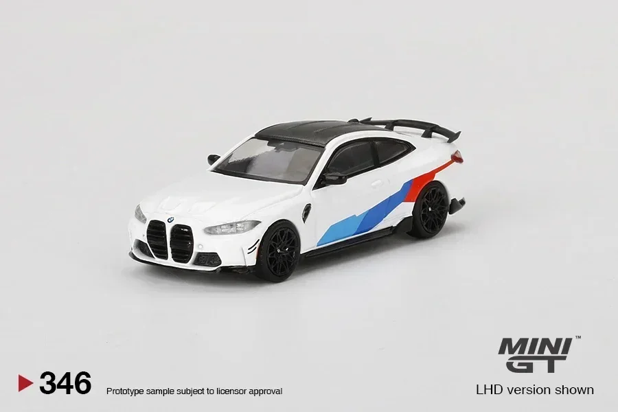 MINI GT 1:64  BMW Alpina B7 Blue Metallic MGT00471-CH 566 M4 M-Performance (G82) Collection Car Model Toys Ornaments